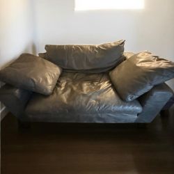 Restoration Hardware Cloud Leather Sofa