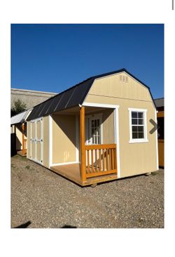 Lofted Barn Side Porch 10x20