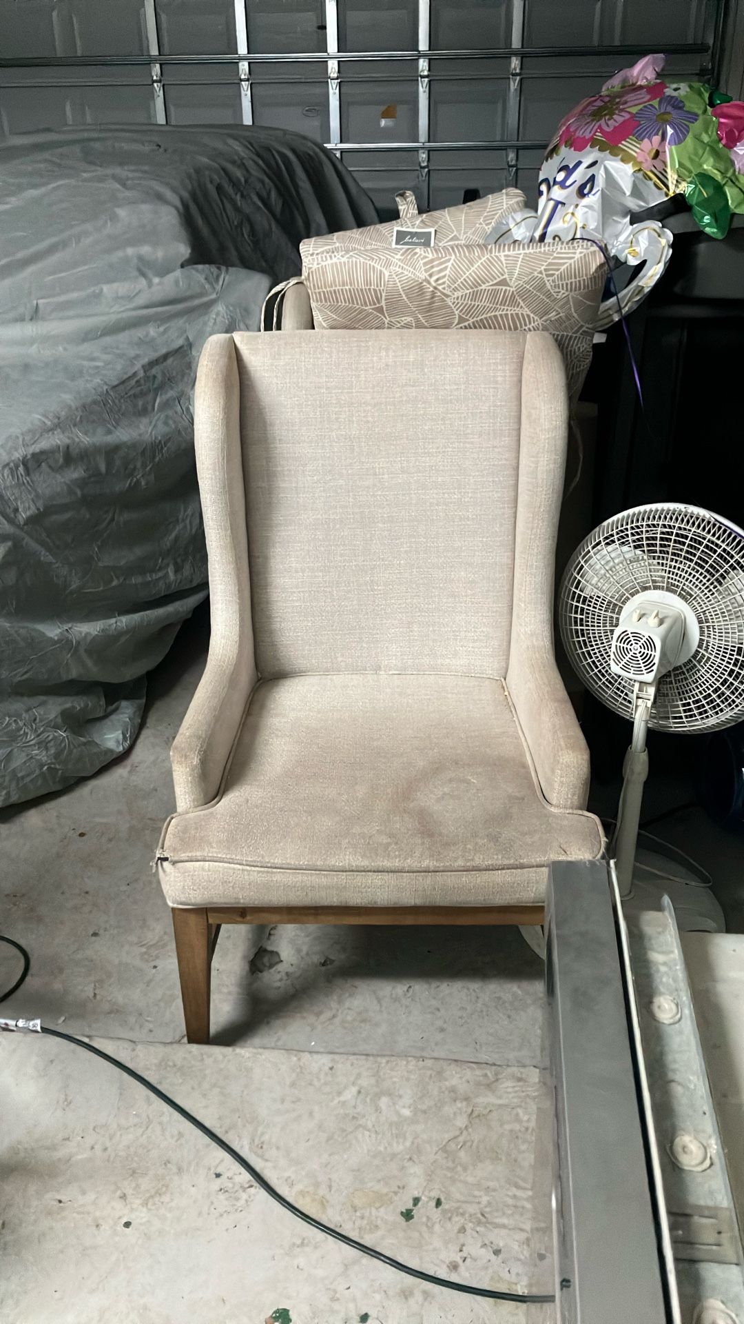 2 Wingback Dining  Chairs 