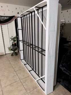 King Metal Bed Frame king Box Spring