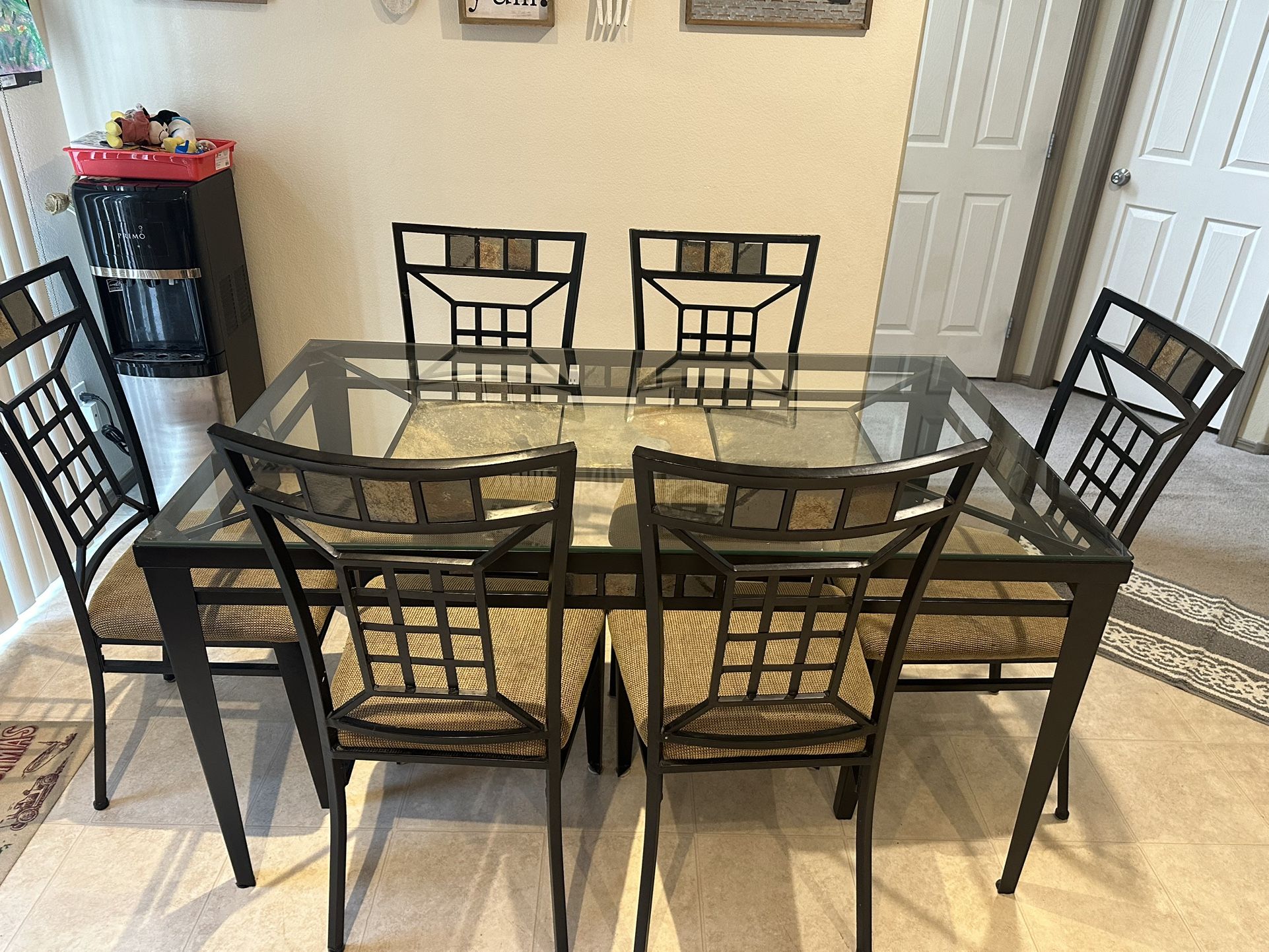 Kitchen Table Set With 6 Chairs