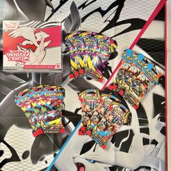 12 X Mega Evolution Sleeves, 1 X White Flare ETB