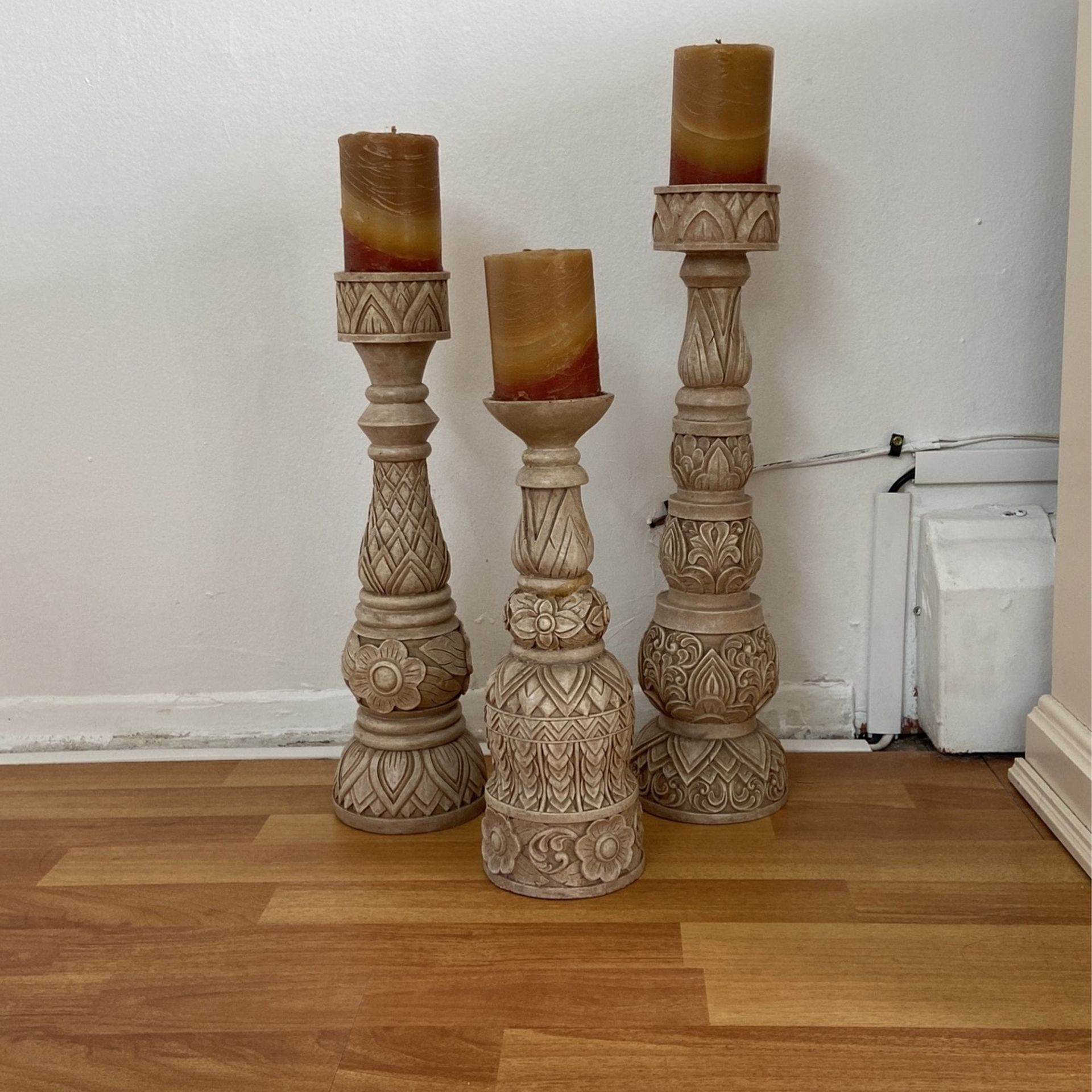 Pillar Candle Holder varied heights
