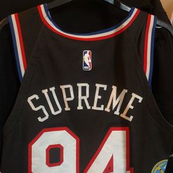 Black Supreme Basketball Multi Logo Jersey On Stock X For $250