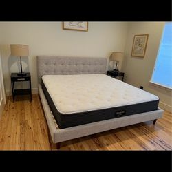 King Bed Frame  Sven King Tufted