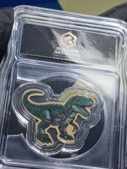 1/1000 oz gold Bullion Breakers Steampunk TREX gold coin from Liberia