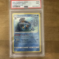 Swampert Holo Rare #064 PSA MINT 9 2021 Pokemon TCG