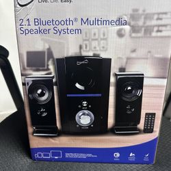 Supersonic SC-1126BT Bluetooth Multimedia Speaker System, FM Radio, SD Card