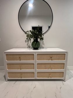 Solid wood well made white dresser