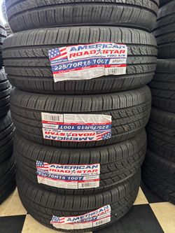 📲✅225/70/15 vendo set de llantas nuevas América