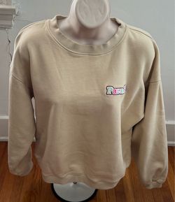 Parade cream embroidered 100% cotton crewneck sweatshirt, size M