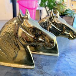 Metal Horse Head Bookends