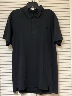Arc'Teryx Captive Men's Black Short Sleeve Polo Shirt - Size Large - VGUC