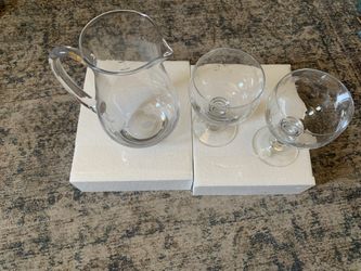 Princess House Pitcher And Cups