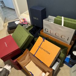 Gucci Louis Vuitton Dior Burberry Ferragamo Shopping Bags