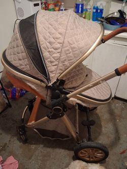 Rose gold baby Stroller