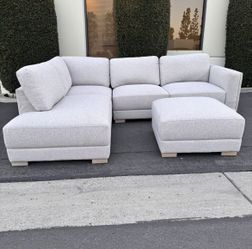 Thomasville Drayden 3-Piece Sectional (Light Gray) *FREE DELIVERY 🚚*  