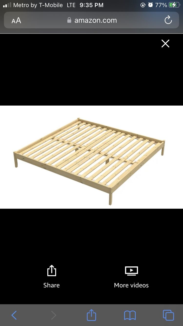 Queen Pinewood Bed Frame