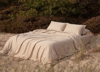 Brand new - Vesta Full/Queen Super Bamboo Duvet Cover - Sandy Pebble