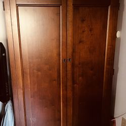 Wood Armoire 