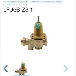 1" Watts water pressure regulating valve LFU5B-Z3