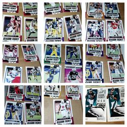 NFL Season Ticket Cards