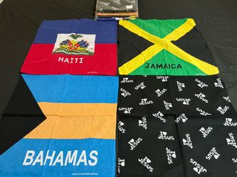 Country flag bandannas for sale $5 each