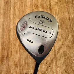 Vintage Callaway Big Bertha 3 Wood / Aldila RCH 60 Shaft