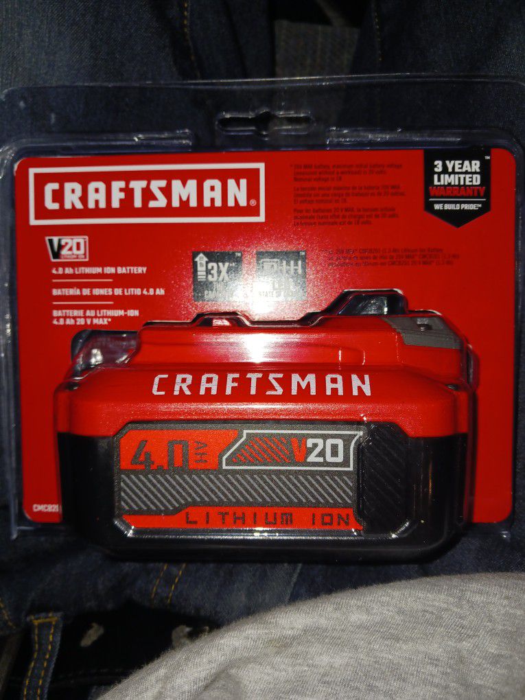 Craftsman 4.0ah 20v Battery