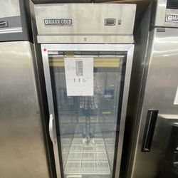 Maxx Cold 26” Reach In Refrigerator Glass Door 