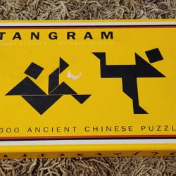 2001 Tangram Ancient Chinese Puzzles Book / Puzzle Set, Like New