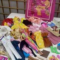 Vtg Barbie Lot 100+ Pcs 60s-80s, Clothes Shoes Accessories Doll Case Ken Items