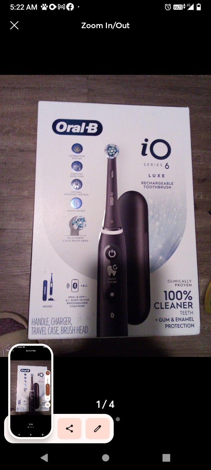Oral-B iO Series 6 Luxe Rechargeable Toothbrush