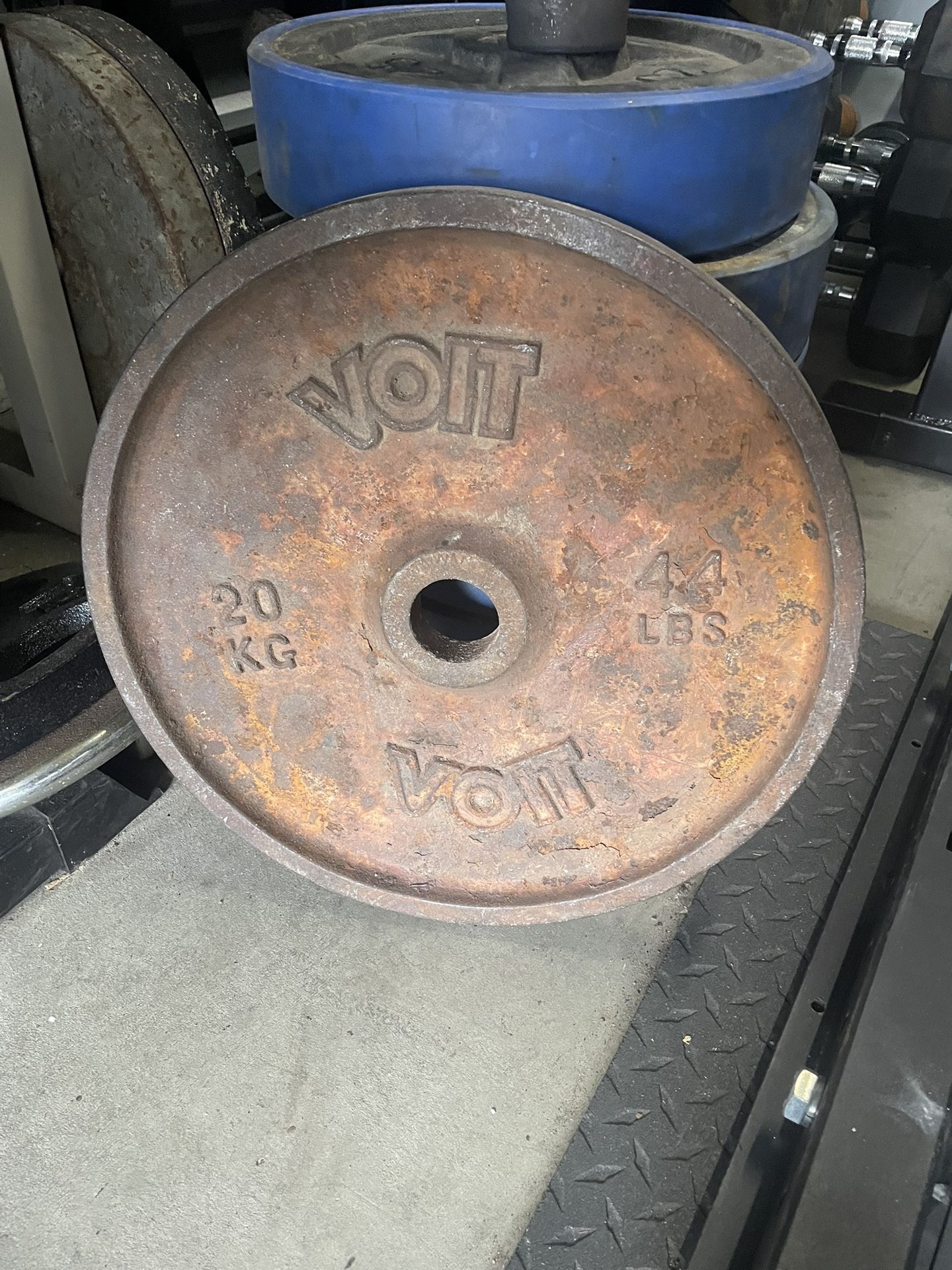 Single 44 lbs VOIT Olympic Weight Plate…. Home Gym Fitness!!!! $30