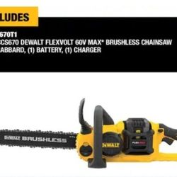 Dewalt FLEXVOLT 60V 16in. Chainsaw Kit with (1) FLEXVOLT 6 Ah Battery & Charger