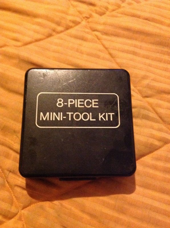 Vintage metal tool kit