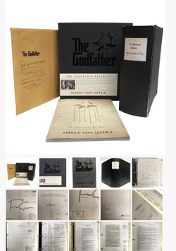 Francis Ford Copolla GODFATHER Notebook Box set SIGNED
