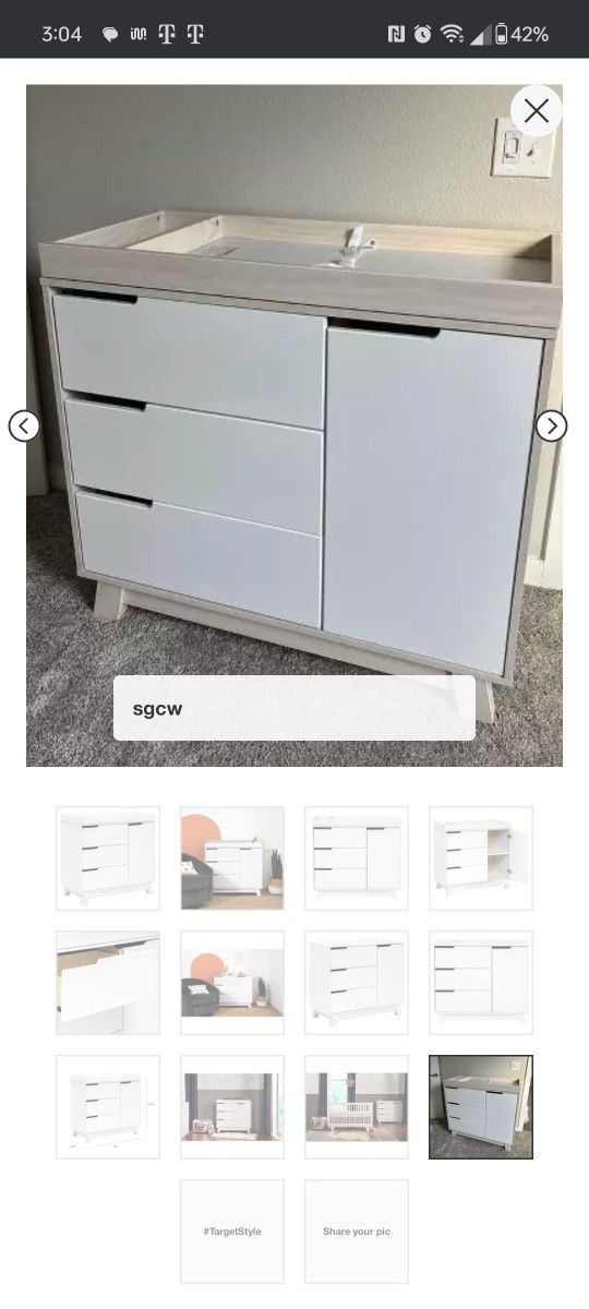 Baby Dresser Changing Table 
