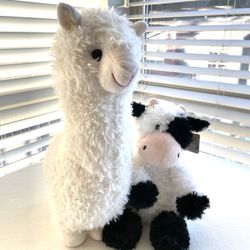 Llama/alpaca And Cow Stuffies
