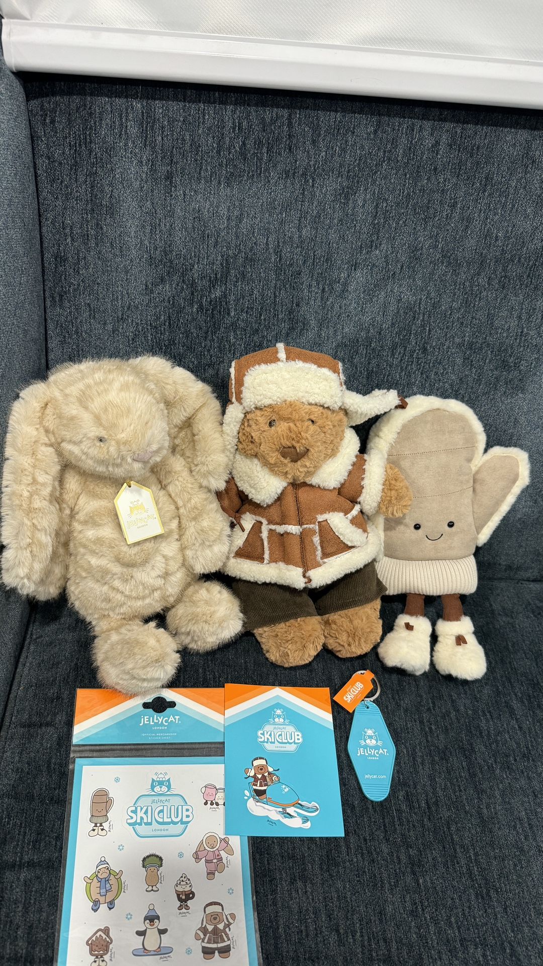 Jellycat Ski Club LA Exclusive Plushies