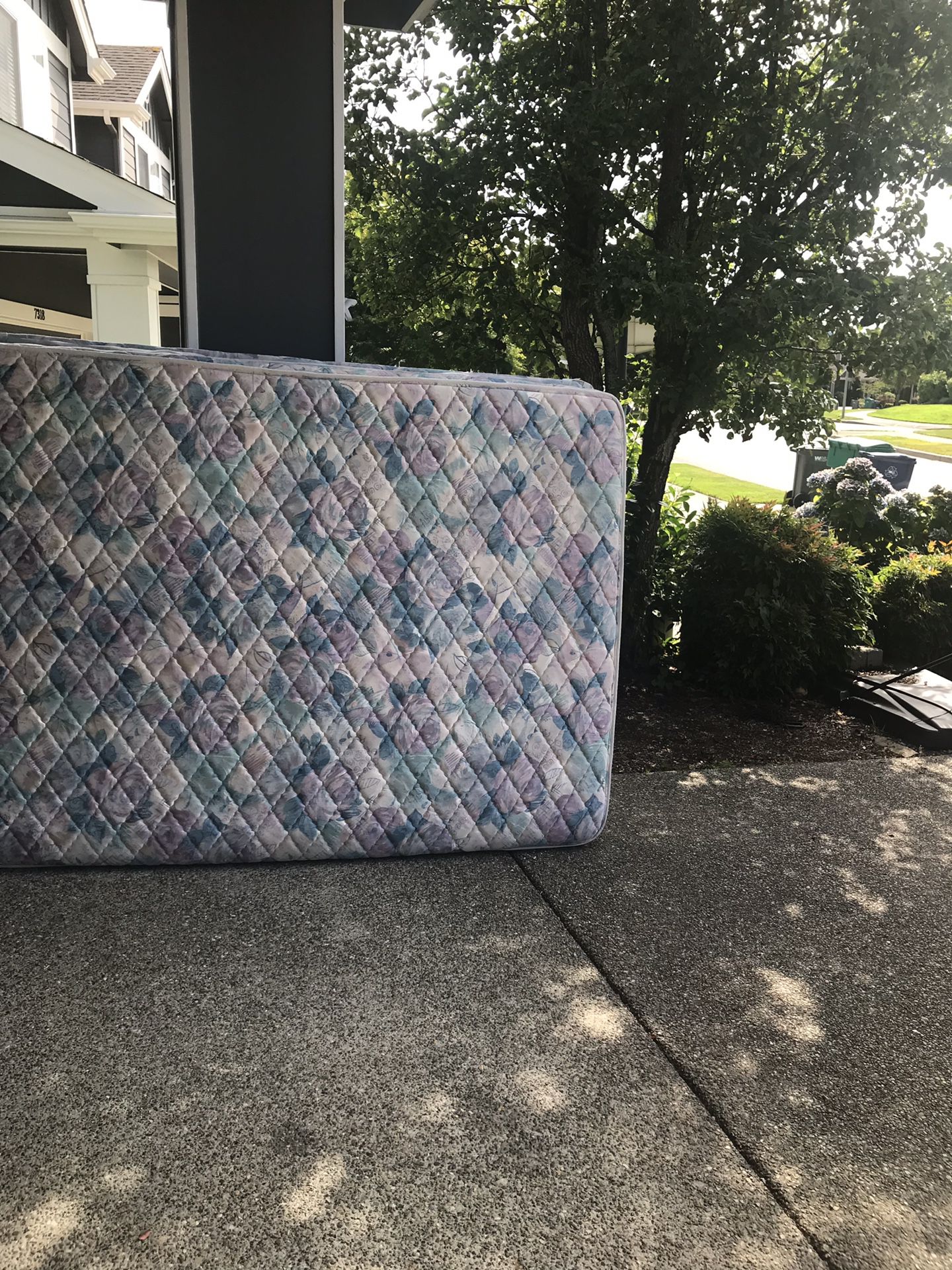 Seally queen size box spring and mattress. Still available
