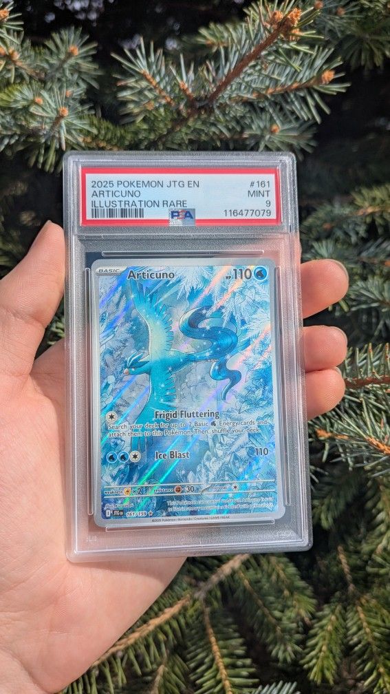 Pokemon Cards 2025 POKEMON ENGLISH -JOURNEY TOGETHER ILLUSTRATION RARE #161 ARTICUNO PSA 9 MINT
