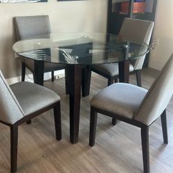 Glass Table And Chairs