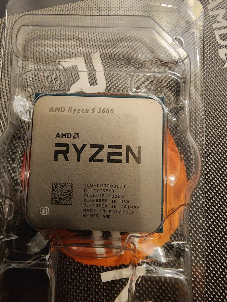 AMD RYZEN 5 3600 6-Core 3.6 GHz (4.2 GHz Max Boost) Socket AM4 65W for ...