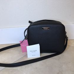 Kate Spade Brand Cute Women’s Black Boxy Crossbody Bag New