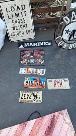 Metal signs