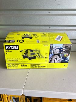 Ryobi 1200 PSI 1.8 GPM Cold Water Automotive High Flow Electric Pressure Washer Kit New Open-Box
