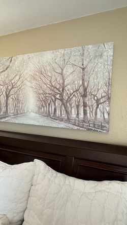 Large Canvas Wall Art Tree-Lined Path