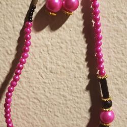Necklace with earring