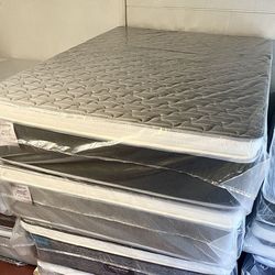 Queen Size Mattress 14 Inches Pillow Top Quality and Comfort New From Factory Available All Sizes Delivery Same Day 
